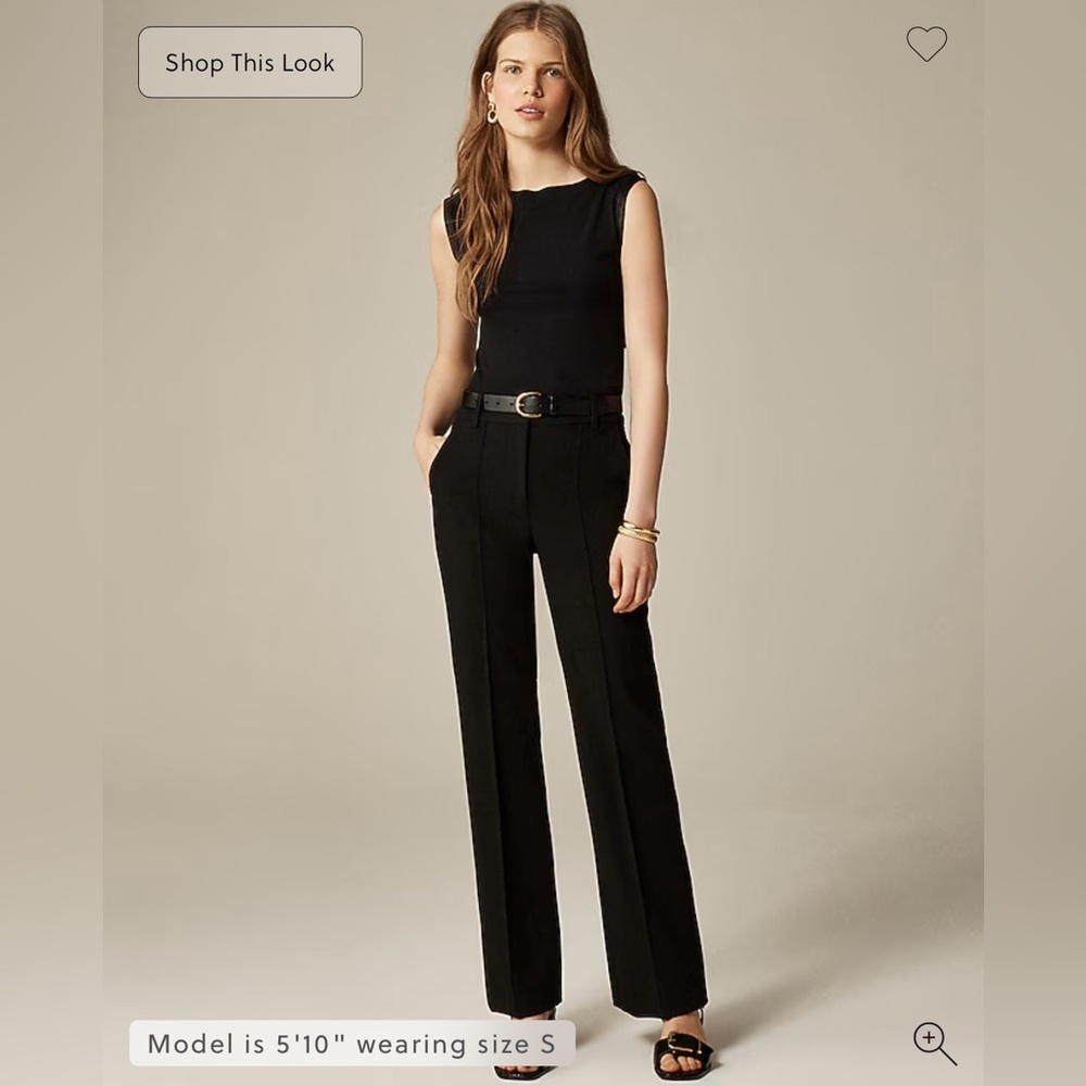 J. Crew Carreman black dress pants